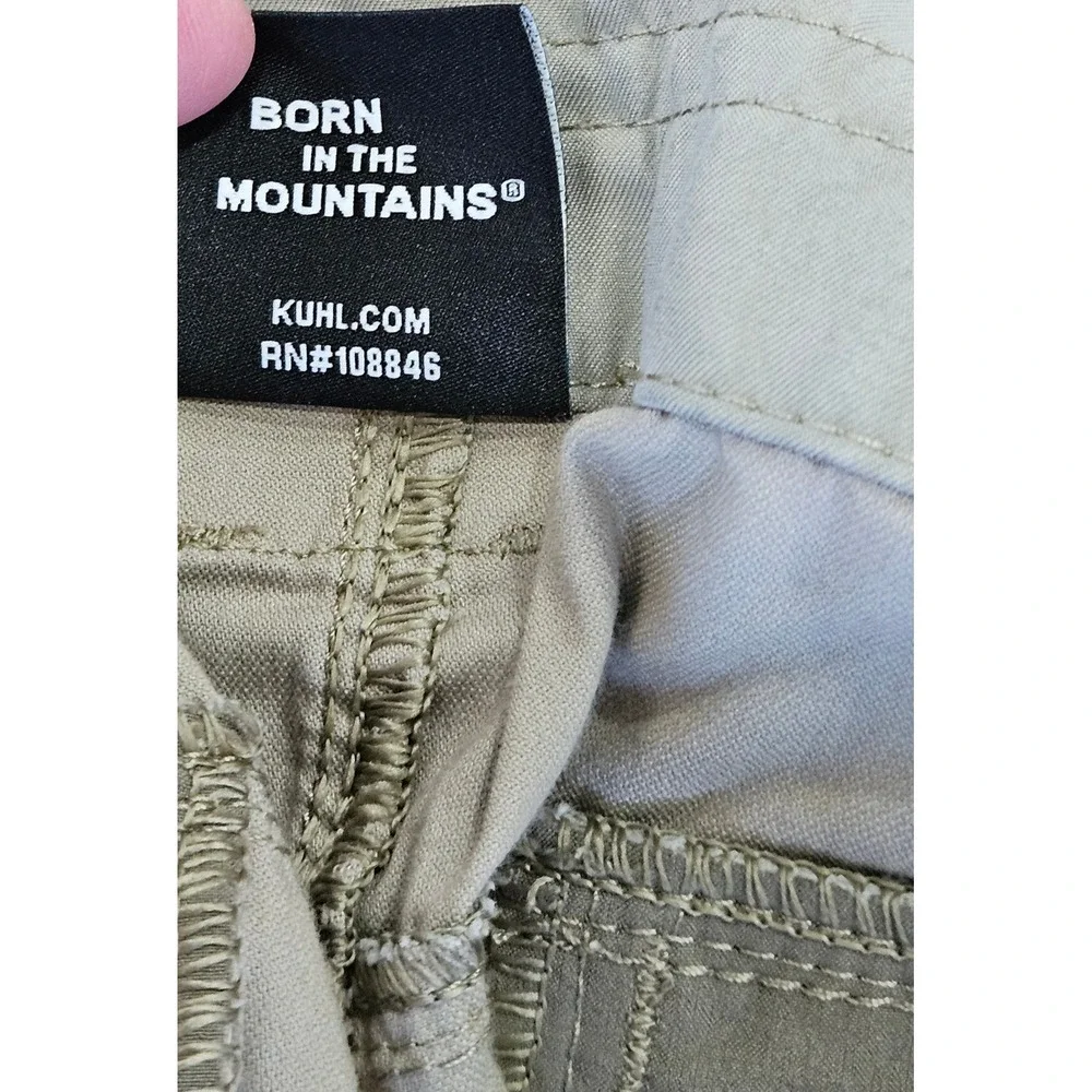 Kuhl Mens Khaki Tan Renegade Hiking Cargo Shorts Size 38‎ Outdoor Casual